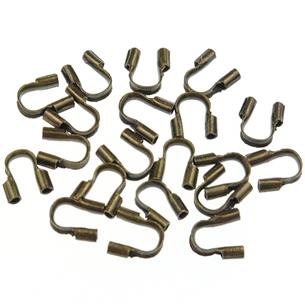 Końcówki do linki / metalowe / brązowe / 5x4mm / 50szt-8693