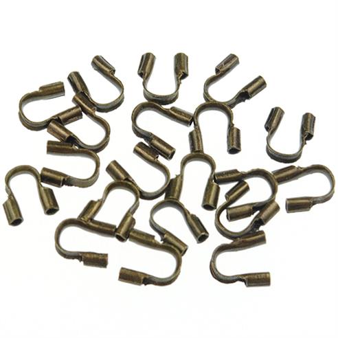 Końcówki do linki / metalowe / brązowe / 5x4mm / 50szt-8693