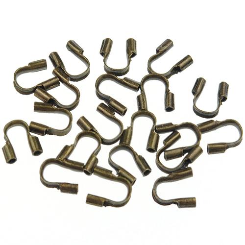 Końcówki do linki / metalowe / brązowe / 5x4mm / 50szt-8693