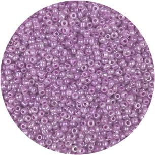 Koraliki drobne 2mm / szklane / j.fioletowe perłowe / 20g-13324