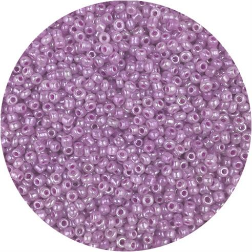 Koraliki drobne 2mm / szklane / j.fioletowe perłowe / 20g-13324