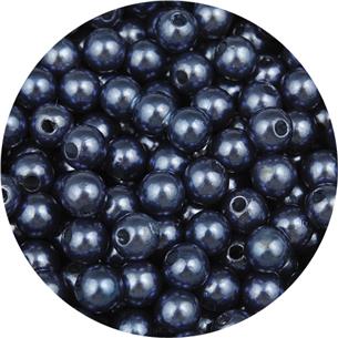 Koraliki kulki perełki perły / akrylowe / fioletowy / 6mm / 10.2g / 100szt-11277