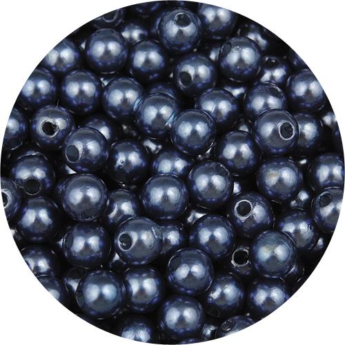 Koraliki kulki perełki perły / akrylowe / fioletowy / 6mm / 10.2g / 100szt-11277