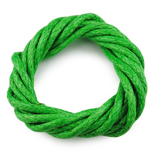 Sznurek jubilerski woskowany 2mm / ciemny zielony / 10m-6100