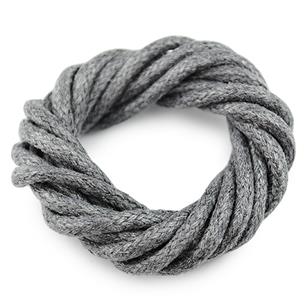 Sznurek jubilerski woskowany 2mm / szary / 10m-6106