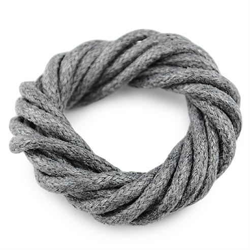 Sznurek jubilerski woskowany 2mm / szary / 10m-6106