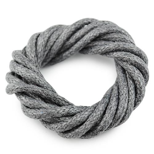 Sznurek jubilerski woskowany 2mm / szary / 10m-6106