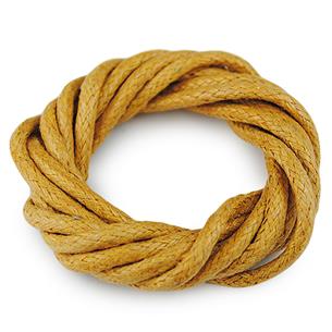 Sznurek jubilerski woskowany 2mm / j.brązowy / 10m-6095