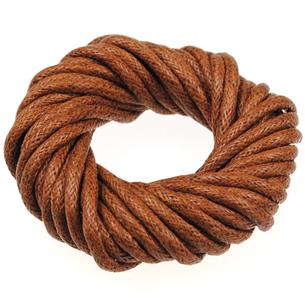 Sznurek jubilerski woskowany 2mm / bawełniany / brązowy / 10m-7149