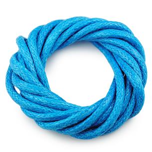 Sznurek jubilerski woskowany 2mm / niebieski / 8m-6101