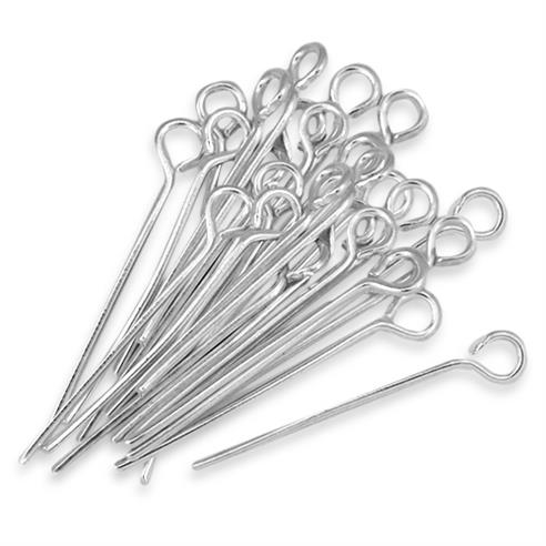 Szpilki haczyki / metalowe / srebrne / 20mm / 24.0g / 300szt-5617