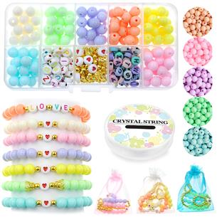 ZESTAW DO ROBIENIA BRANSOLETEK KORALIKI LITERKI / CV01-12207