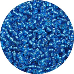 Koraliki drobne 2mm do sutaszu / szklane / niebieskie transparent / 20g-11249