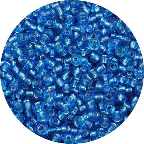 Koraliki drobne 2mm do sutaszu / szklane / niebieskie transparent / 20g-11249