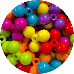 MIX koraliki kwiatek trójkąt / akrylowe / 13mm / 25szt-9266