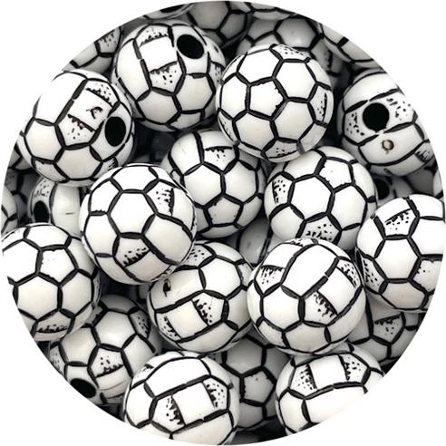 Koraliki piłki piłeczki / akrylowe / białe / 10mm / 20szt-11159