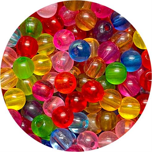 Miks koraliki kulki / akrylowe / 6mm / 5,1g / 50szt-13073