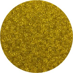 Koraliki drobne 2mm / szklane / j.żółty transparent / 20g-11857
