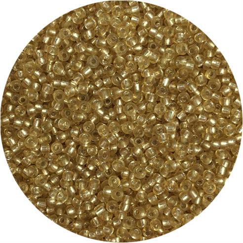 Koraliki drobne 2mm / szklane / żółty transparent / 20g-11864