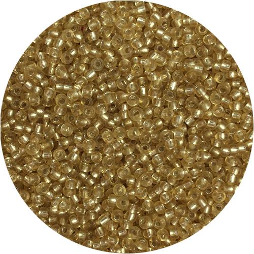 Koraliki drobne 2mm / szklane / żółty transparent / 20g-11864