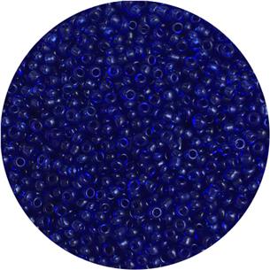 Koraliki drobne 2mm / szklane / granatowy transparent / 20g-11865