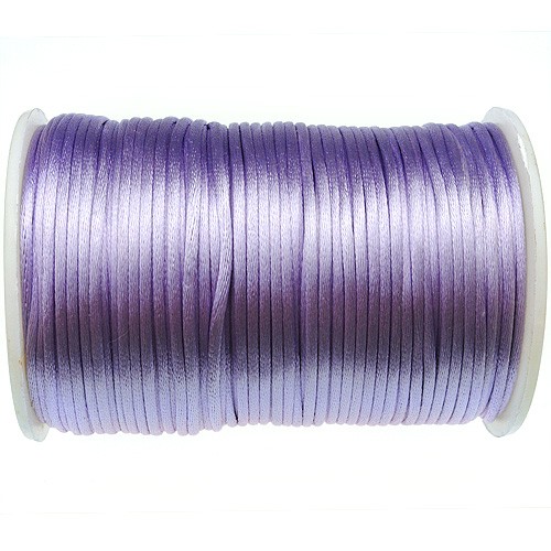 Sznurek satynowy z połyskiem 2.5mm / j.fioletowy / 10m-9362