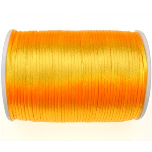 Sznurek satynowy z połyskiem 2.5mm / j.pomarańczowy / 10m-9365