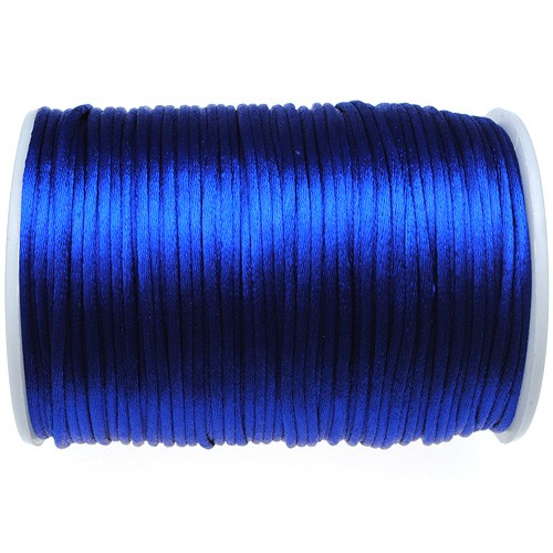 Sznurek satynowy z połyskiem 2.5mm / c.niebieski / 10m-9366