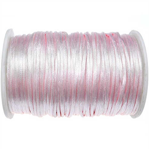 Sznurek satynowy z połyskiem 2.5mm / j.różowy / 10m-9373