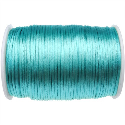 Sznurek satynowy z połyskiem 2.5mm / morski / 10m-9376