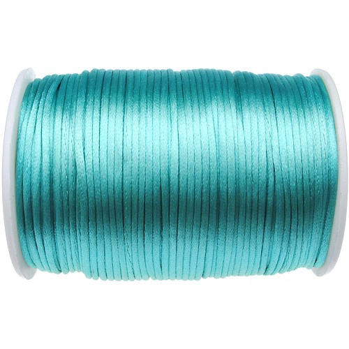 Sznurek satynowy z połyskiem 2.5mm / morski / 10m-9376