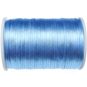 Sznurek satynowy z połyskiem 2.5mm / j.niebieski / 10m-9377