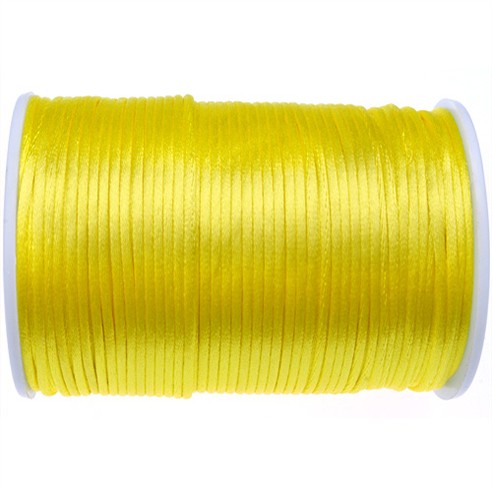 Sznurek satynowy z połyskiem 2.5mm / j.żółty / 10m-9378