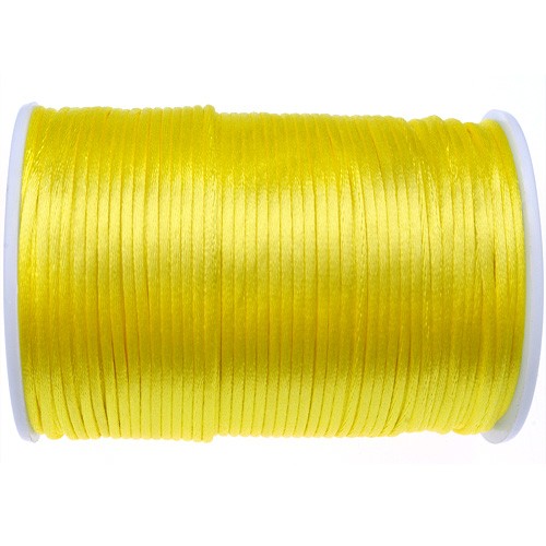 Sznurek satynowy z połyskiem 2.5mm / j.żółty / 10m-9378