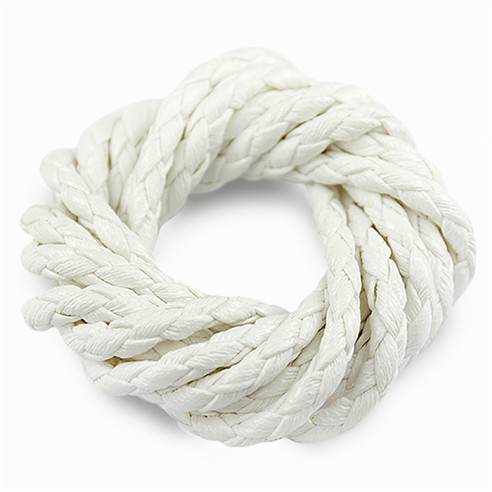 Rzemień jubilerski pleciony 3mm / ekologiczny / biały / 5m-6030