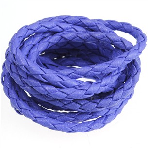 Rzemień jubilerski pleciony 3mm / ekologiczny / j.fioletowy / 3mm / 5m-10118