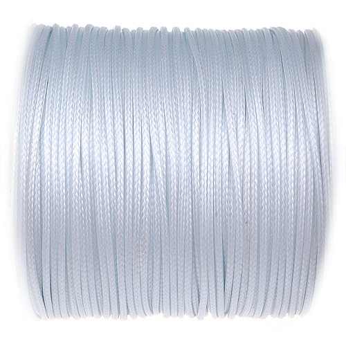 Sznurek jubilerski snake powlekany / syntetyczny / biały / 1mm / 5m-10837