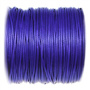 Sznurek jubilerski snake powlekany / syntetyczny / fioletowy / 1mm / 5m-10851