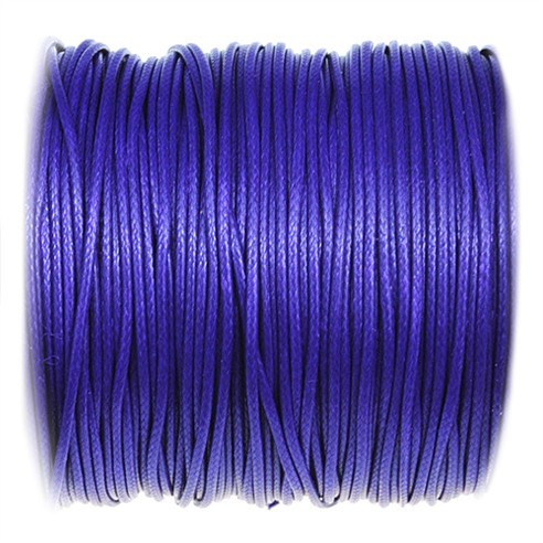 Sznurek jubilerski snake powlekany / syntetyczny / fioletowy / 1mm / 5m-10851