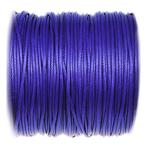 Sznurek jubilerski snake powlekany / syntetyczny / fioletowy / 1mm / 5m-10851