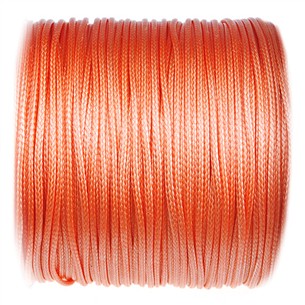 Sznurek jubilerski snake powlekany / syntetyczny / j.pomarańczowy / 1mm / 5m-10852