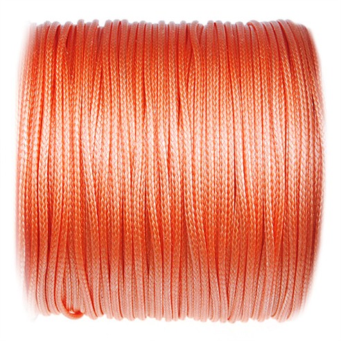 Sznurek jubilerski snake powlekany / syntetyczny / j.pomarańczowy / 1mm / 5m-10852