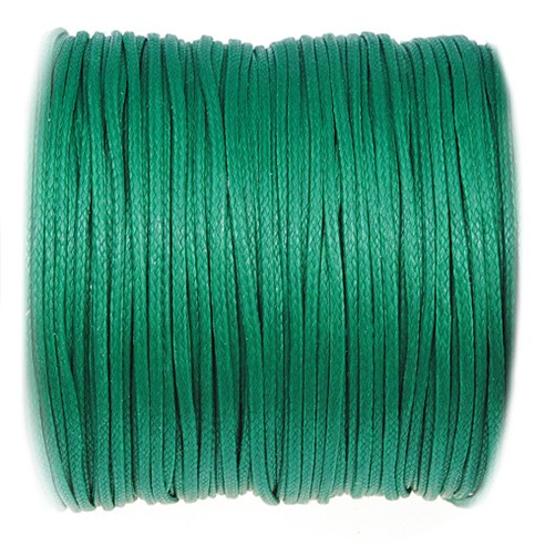 Sznurek jubilerski snake powlekany / syntetyczny / c.zielony / 1mm / 5m-10856