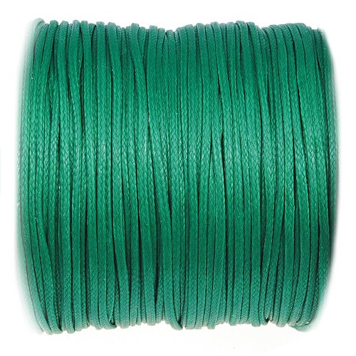 Sznurek jubilerski snake powlekany / syntetyczny / c.zielony / 1mm / 5m-10856