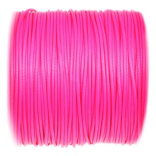 Sznurek jubilerski snake powlekany / syntetyczny / różowy / 1mm / 5m-10859