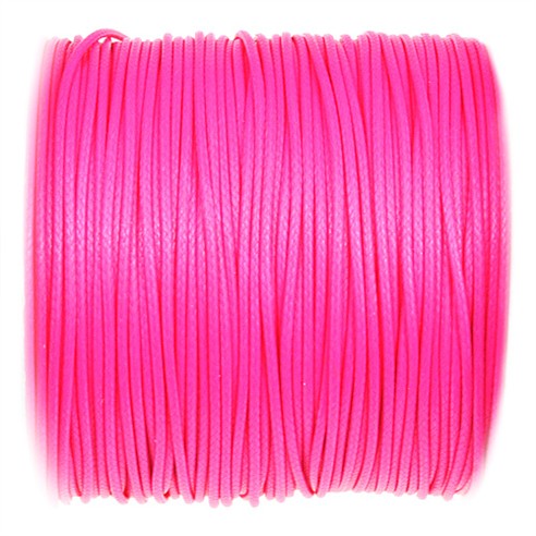 Sznurek jubilerski snake powlekany / syntetyczny / różowy / 1mm / 5m-10859