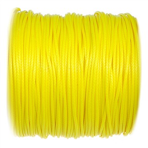 Sznurek jubilerski snake powlekany / syntetyczny / żółty / 1mm / 5m-10861