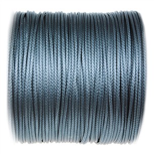 Sznurek jubilerski snake powlekany / syntetyczny / c.szary / 1mm / 5m-13356