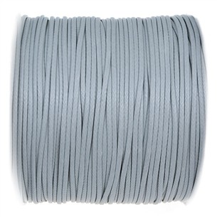 Sznurek jubilerski snake powlekany / syntetyczny / szary / 1mm / 5m-13357