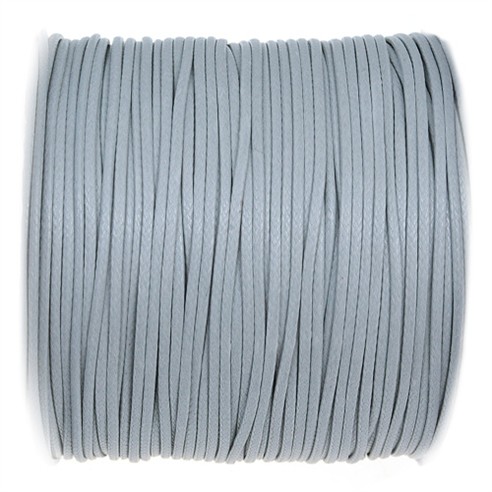 Sznurek jubilerski snake powlekany / syntetyczny / szary / 1mm / 5m-13357